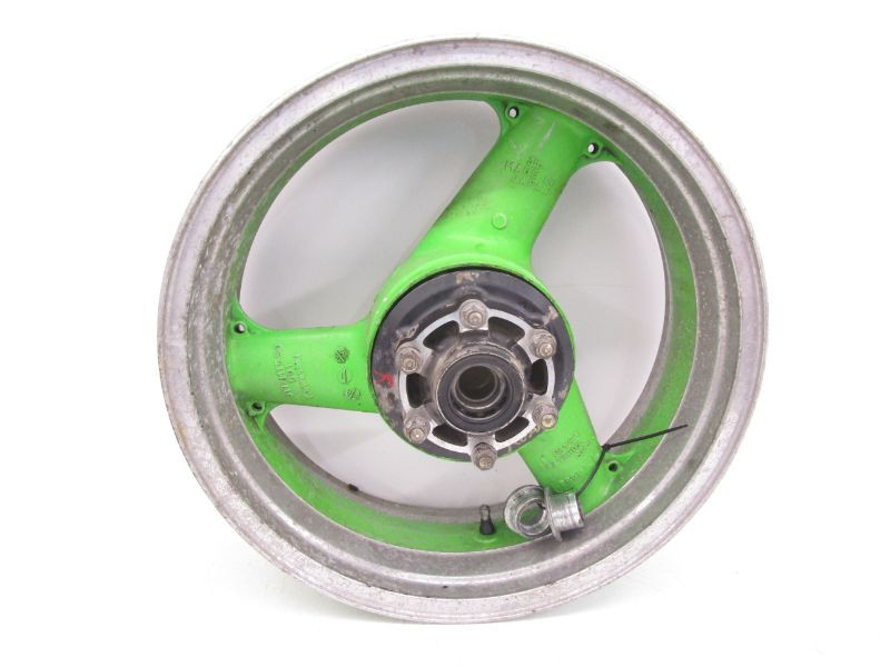 リベラル 94 Kawasaki Ninja ZX7R L Green Rear Wheel Rim 17x5.50 41073-1547